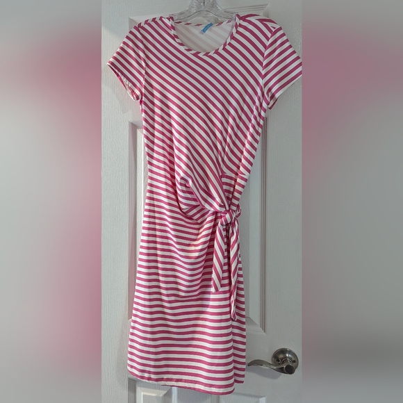 NWT J. McLaughlin Elora Bangle Stripe Print Side Tie Dress - Picture 3 of 8